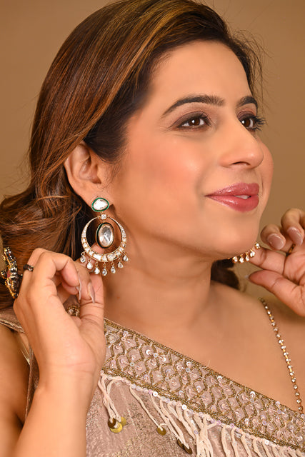 Gulbahaar Polki Chaandbalis