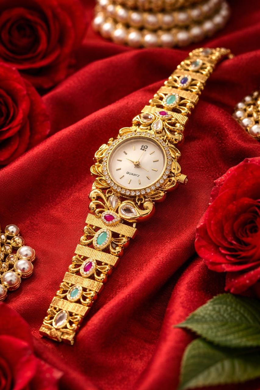 Lady Grace Shahi Kundan watch