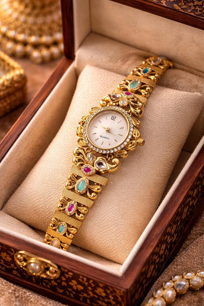Lady Grace Shahi Kundan watch
