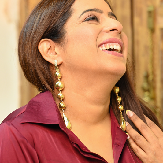 Sun Sin Drop Earrings
