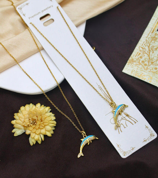 18K Gold Plated Dolphin Necklace