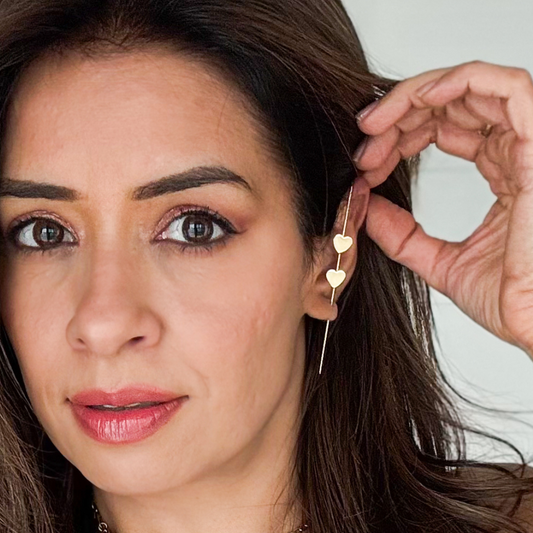 Heart Ear Cuffs