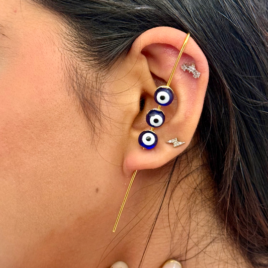 Evil Eye Ear Cuffs